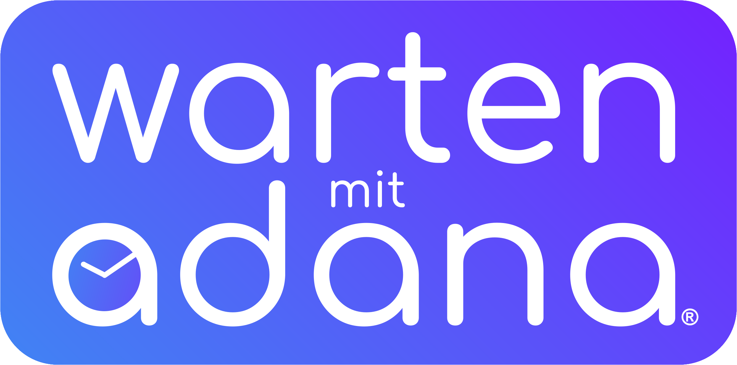 Logo von wartenmitadana - dem namenlosen Patientenaufrufsystem für Arztpraxis, MVZ und Krankenhaus