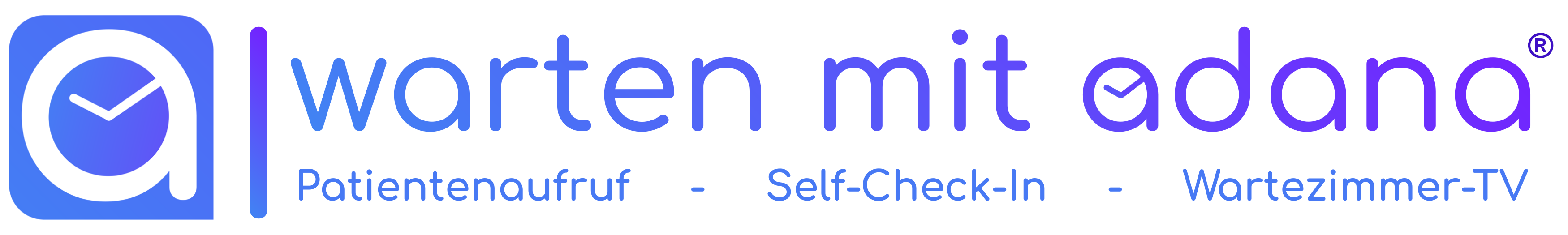 Logo von wartenmitadana - das Aufrufsystem ohne Namensnennung für Arztpraxis, MVZ und Krankenhaus