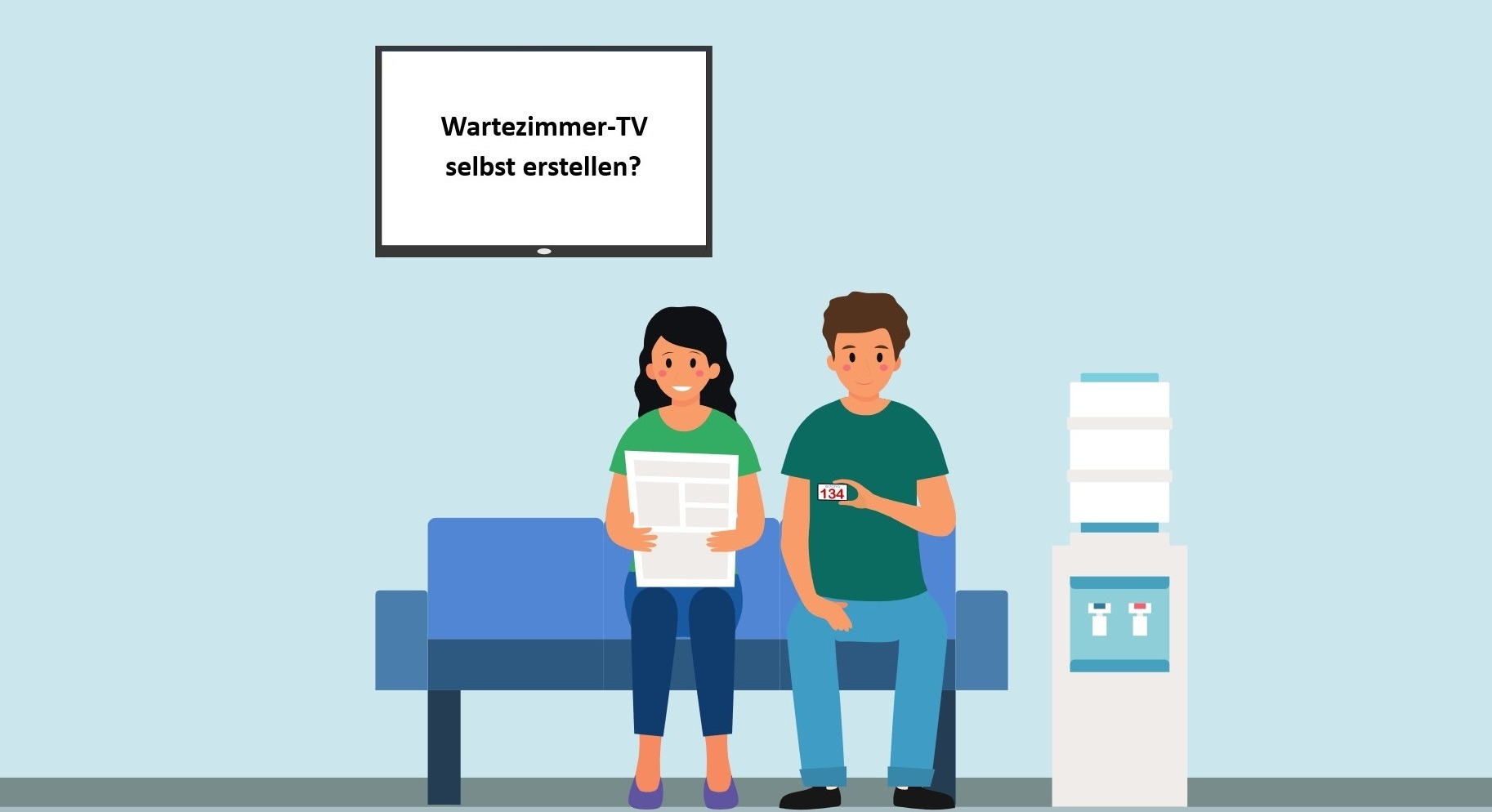 Wartezimmer Fernsehen selbst erstellen